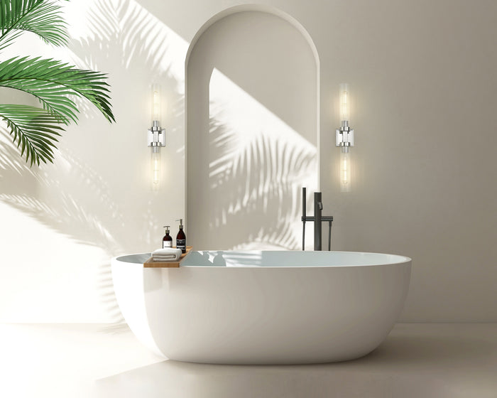 Wall Sconce Z-Lite 740-2W-PN Polished Nickel Beau 2 Light Wall Sconce Z-Lite