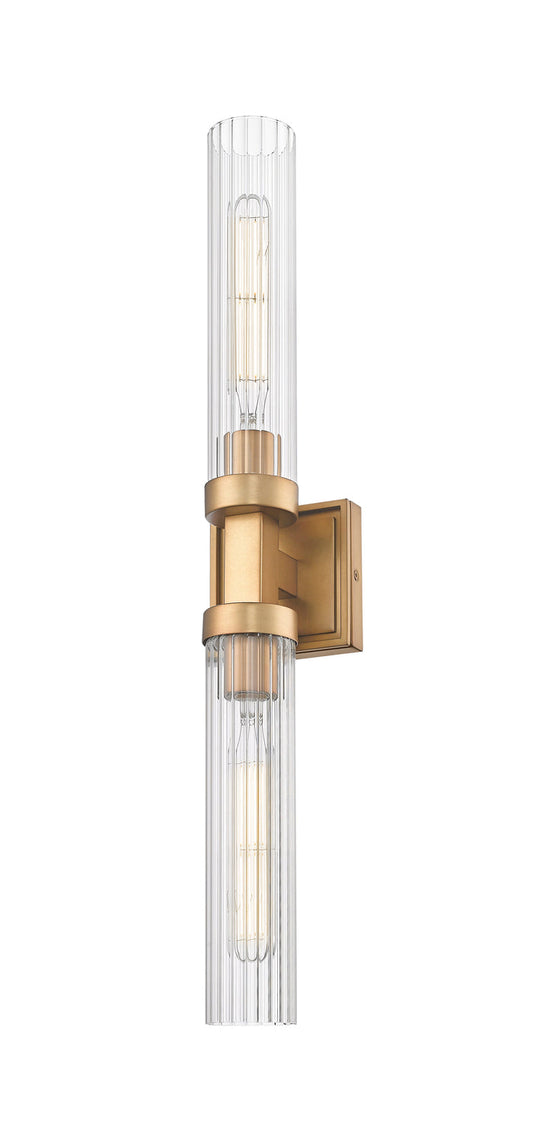 Wall Sconce Z-Lite 740-2W-RB Rubbed Brass Beau 2 Light Wall Sconce Z-Lite