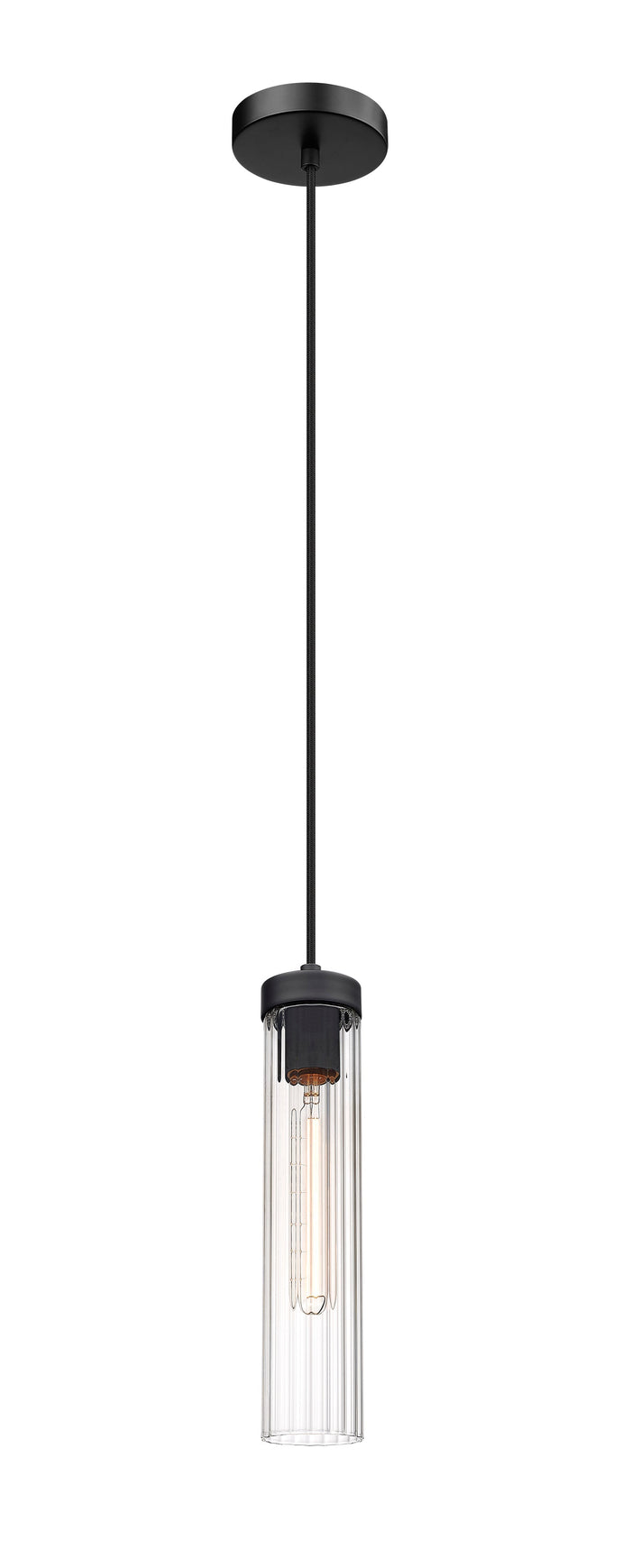 Pendant Z-Lite 740P-MB Matte Black Beau 1 Light Pendant Z-Lite
