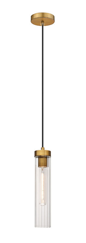 Pendant Z-Lite 740P-ROD-RB Rubbed Brass Beau 1 Light Pendant Z-Lite