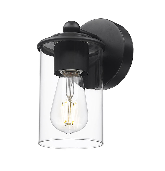 Wall Sconce Z-Lite 742-1S-MB Matte Black Thayer 1 Light Wall Sconce Z-Lite