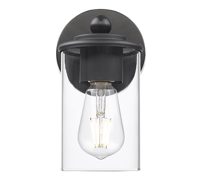 Wall Sconce Z-Lite 742-1S-MB Matte Black Thayer 1 Light Wall Sconce Z-Lite