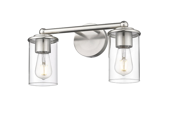 Vanity Z-Lite 742-2V-BN Brushed Nickel Thayer 2 Light Vanity Z-Lite