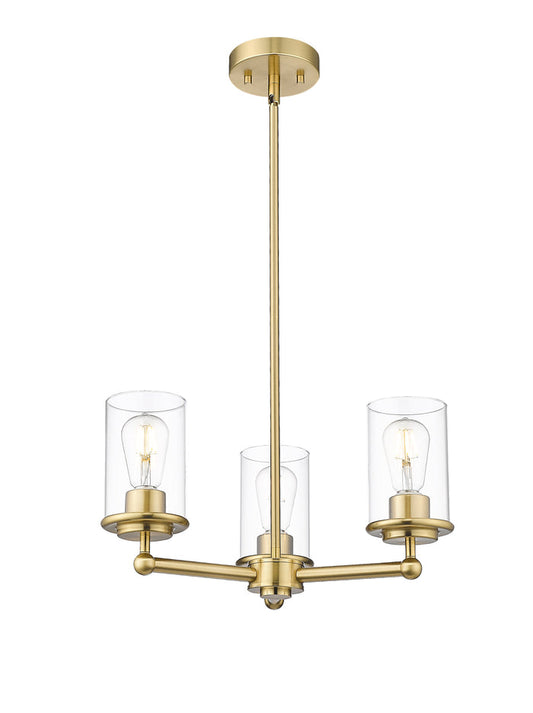 Chandelier Z-Lite 742-3LG Luxe Gold Thayer 3 Light Chandelier Z-Lite
