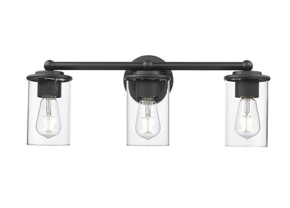 Vanity Z-Lite 742-3V-MB Matte Black Thayer 3 Light Vanity Z-Lite