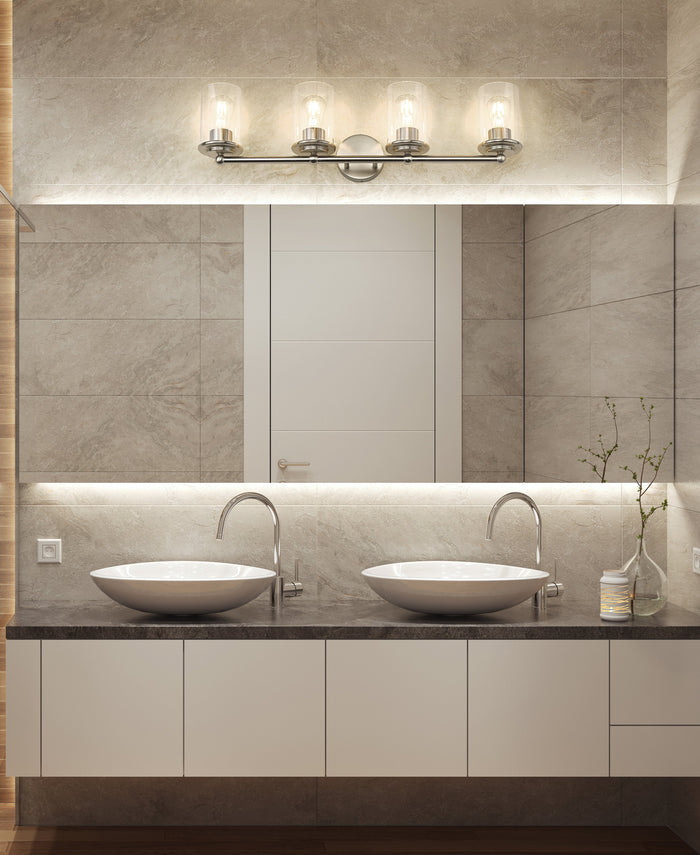 Vanity Z-Lite 742-4V-BN Brushed Nickel Thayer 4 Light Vanity Z-Lite
