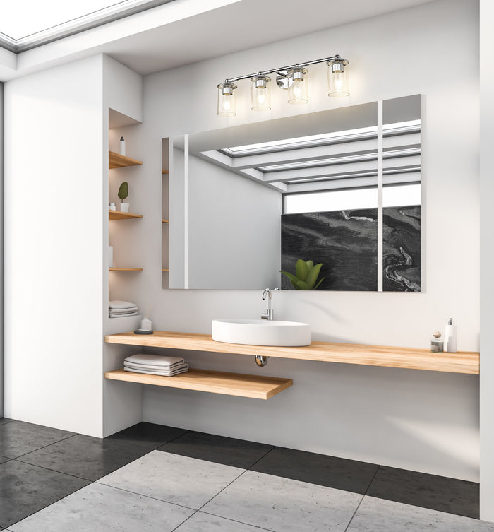Vanity Z-Lite 742-4V-CH Chrome Thayer 4 Light Vanity Z-Lite