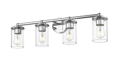 Vanity Z-Lite 742-4V-CH Chrome Thayer 4 Light Vanity Z-Lite