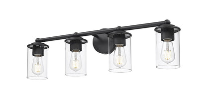 Vanity Z-Lite 742-4V-MB Matte Black Thayer 4 Light Vanity Z-Lite