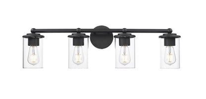 Vanity Z-Lite 742-4V-MB Matte Black Thayer 4 Light Vanity Z-Lite