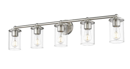 Vanity Z-Lite 742-5V-BN Brushed Nickel Thayer 5 Light Vanity Z-Lite