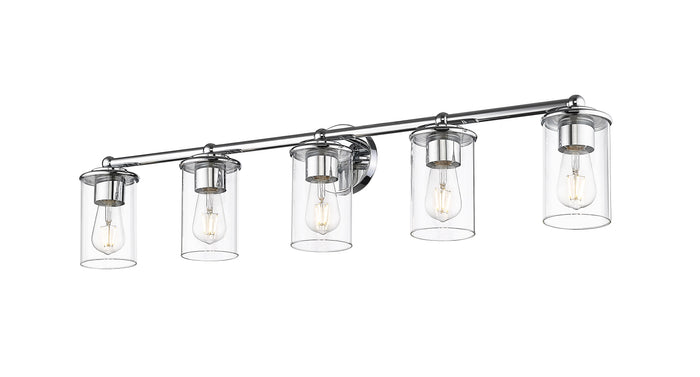 Vanity Z-Lite 742-5V-CH Chrome Thayer 5 Light Vanity Z-Lite