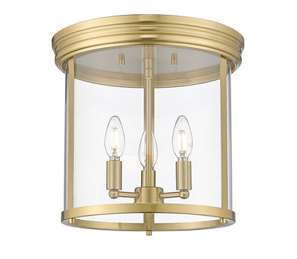 Flush Mount Z-Lite 742F13-LG Luxe Gold Thayer 3 Light Flush Mount Z-Lite