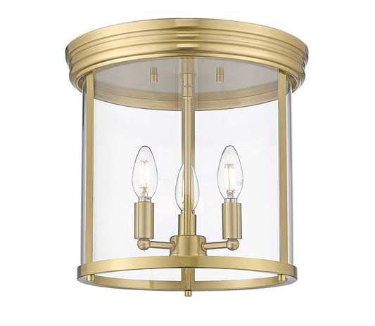 Flush Mount Z-Lite 742F13-LG Luxe Gold Thayer 3 Light Flush Mount Z-Lite