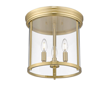 Flush Mount Z-Lite 742F13-LG Luxe Gold Thayer 3 Light Flush Mount Z-Lite