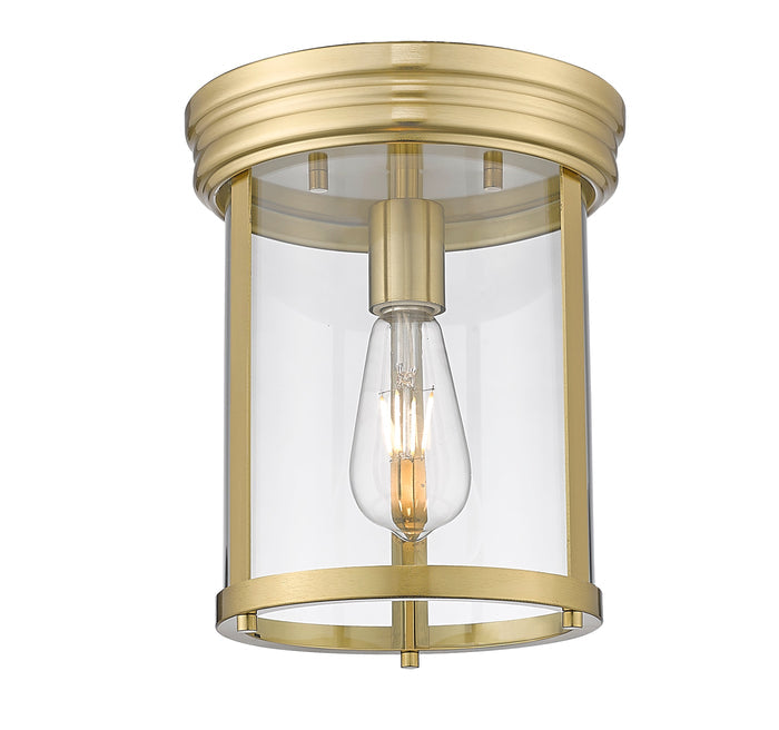 Flush Mount Z-Lite 742F9-LG Luxe Gold Thayer 1 Light Flush Mount Z-Lite