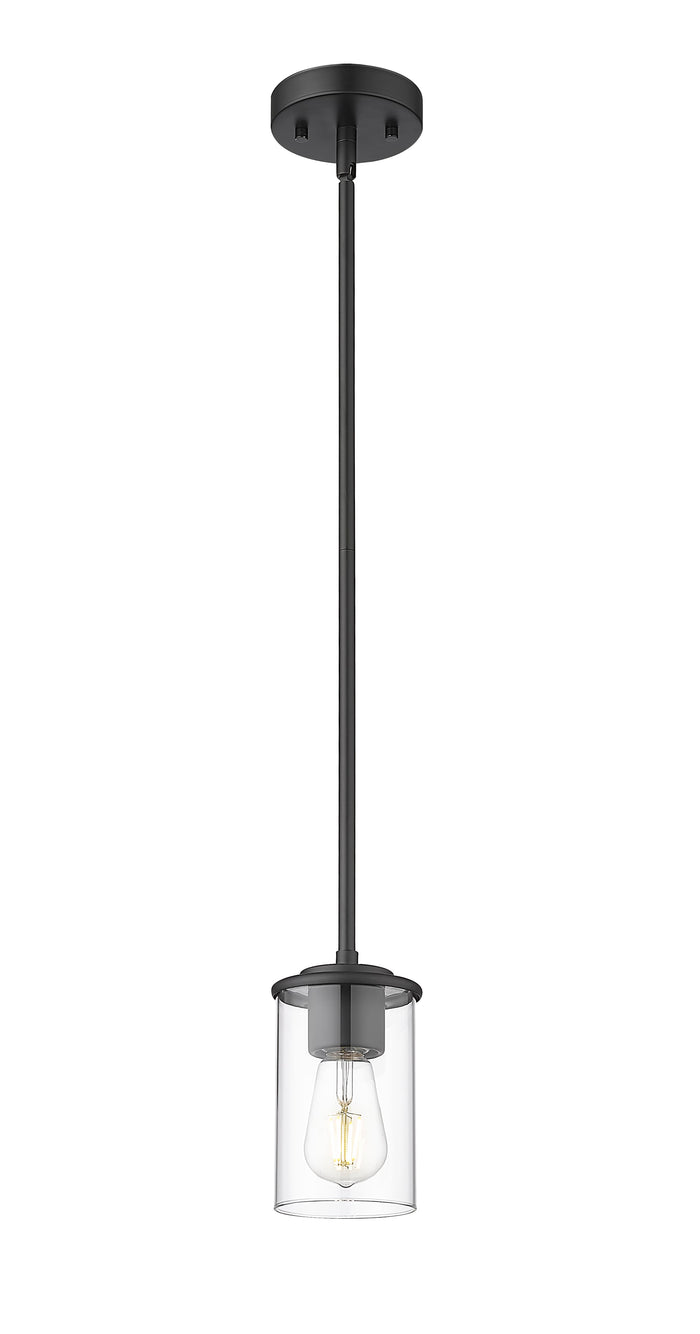 Pendant Z-Lite 742MP-MB Matte Black Thayer 1 Light Pendant Z-Lite