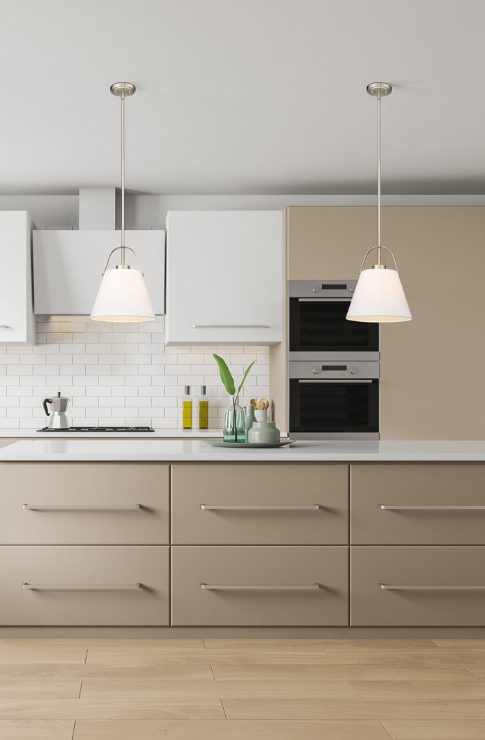 Pendant Z-Lite 743P12-BN Brushed Nickel Z-Studio 1 Light Pendant Z-Lite