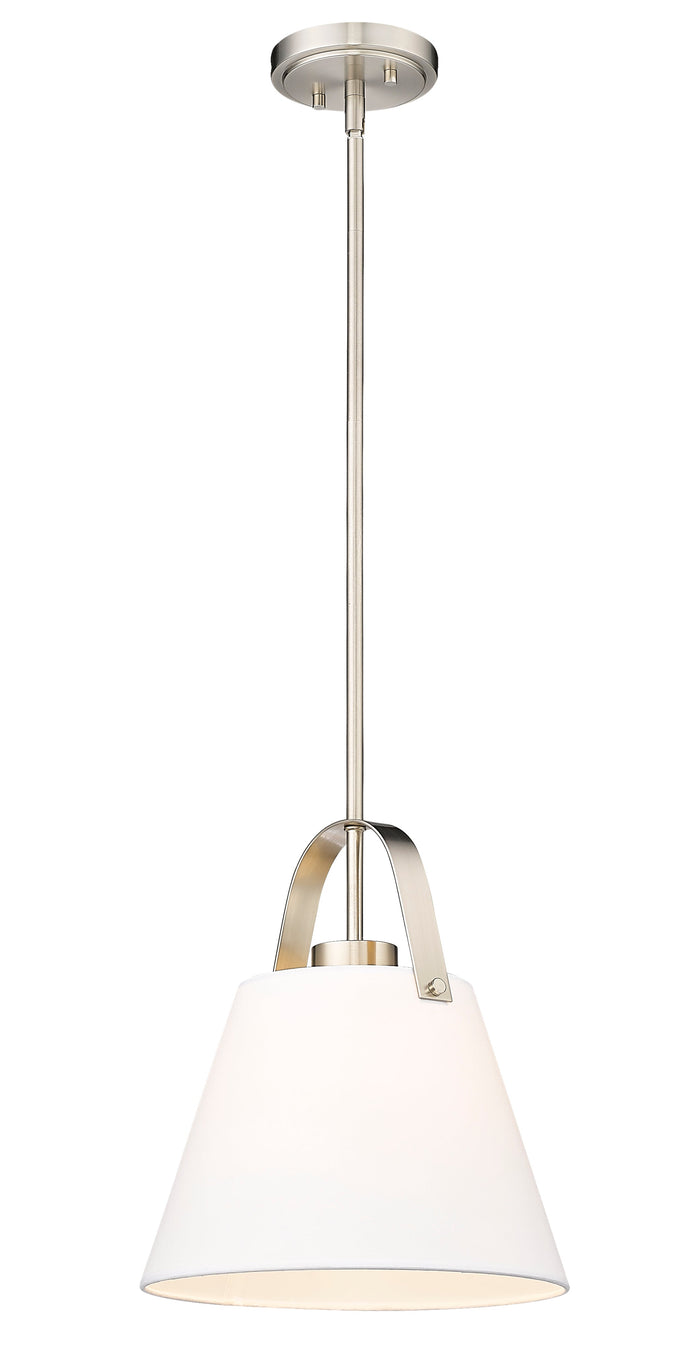 Pendant Z-Lite 743P12-BN Brushed Nickel Z-Studio 1 Light Pendant Z-Lite