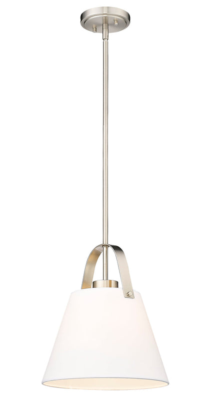 Pendant Z-Lite 743P12-BN Brushed Nickel Z-Studio 1 Light Pendant Z-Lite