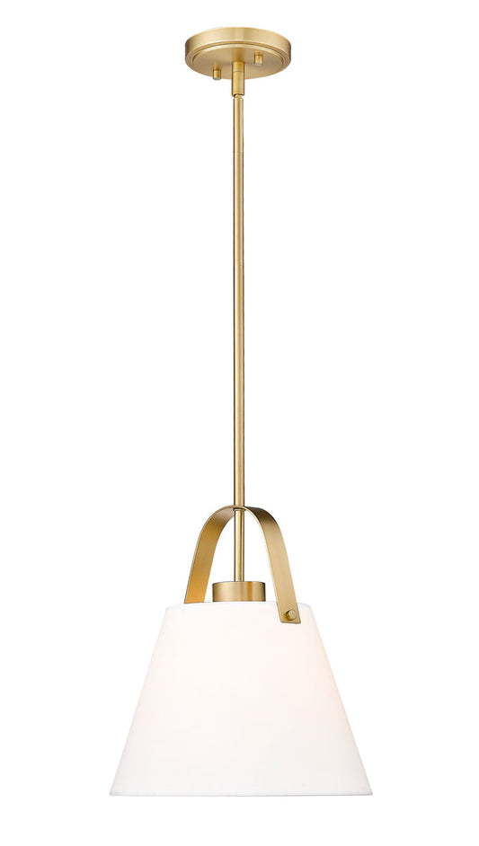 Pendant Z-Lite 743P12-HBR Heritage Brass Z-Studio 1 Light Pendant Z-Lite