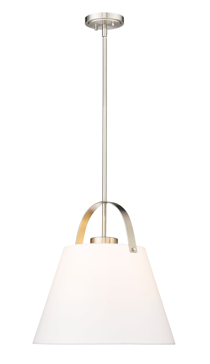Pendant Z-Lite 743P18-BN Brushed Nickel Z-Studio 1 Light Pendant Z-Lite