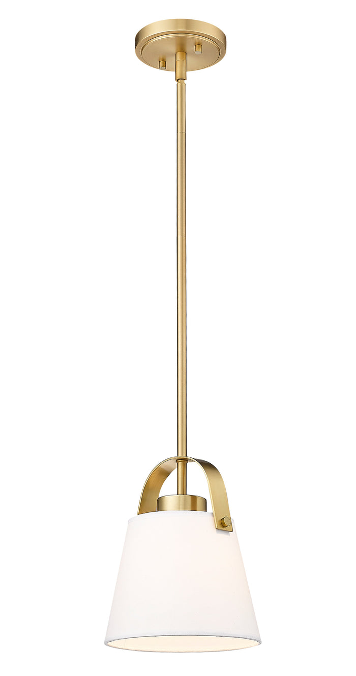 Pendant Z-Lite 743P8-HBR Heritage Brass Z-Studio 1 Light Pendant Z-Lite